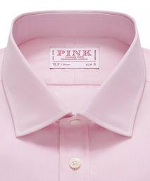 Pale Pink Slim Fit Double Cuff Poplin Formal Shirt