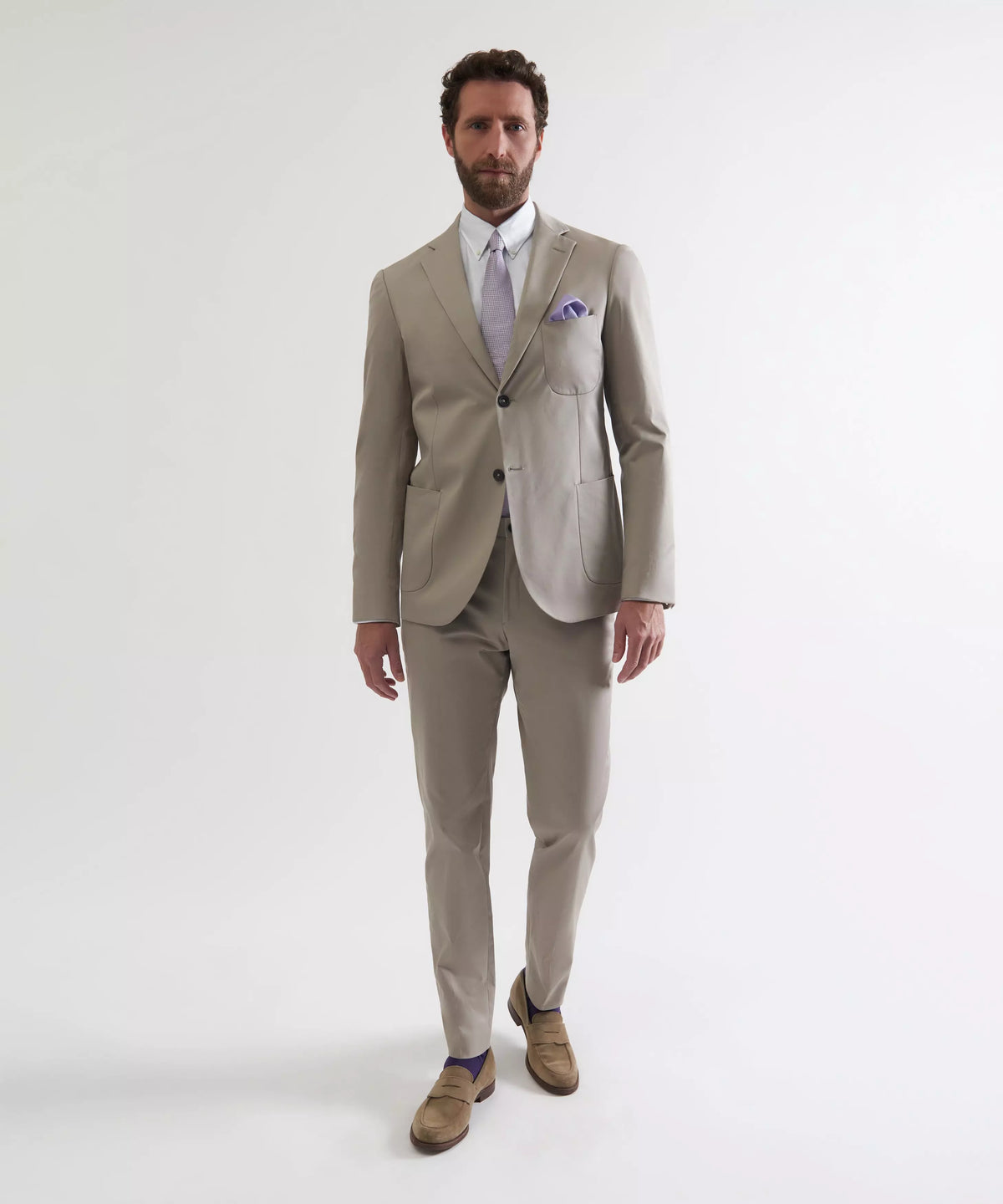 Stone Tailored Fit Cotton Twill Jacket