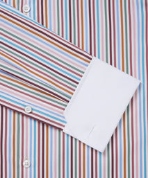 Multicolour Tailored Fit Multi Bengal Stripe Formal Shirt