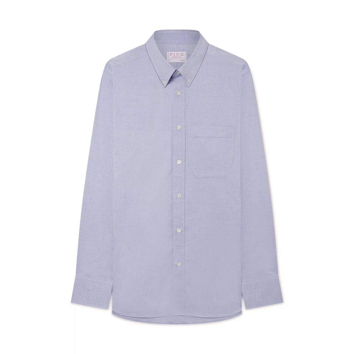 Pale Blue Tailored Fit Smart Casual Button Down Fine Oxford Shirt